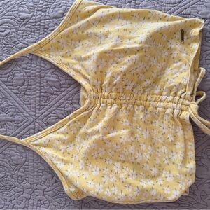 Hollister Light Yellow Halter Top